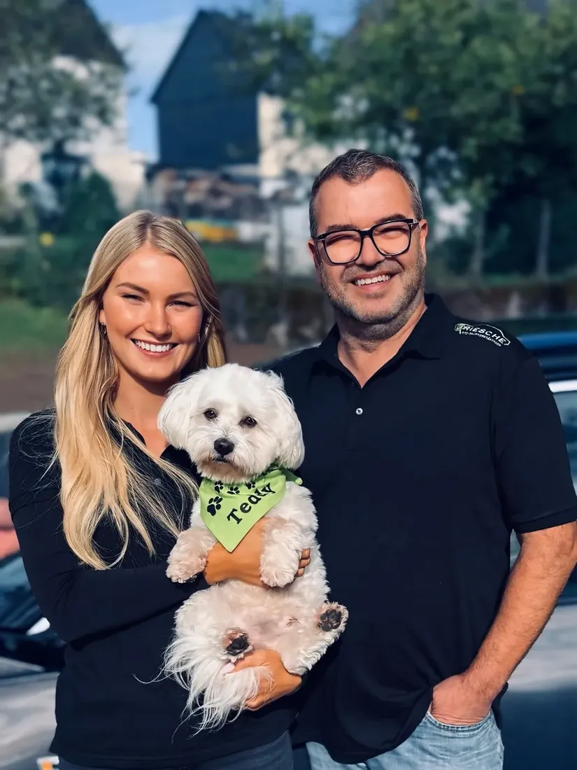 Ralf Griesche, Lena Griesche und Teddy